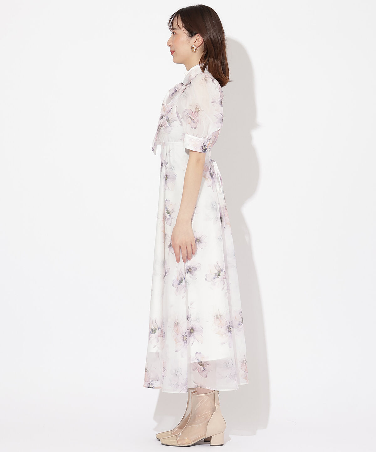 WILLSELECTION「オリジナルマーブルフラワーワンピース」|ワンピース|