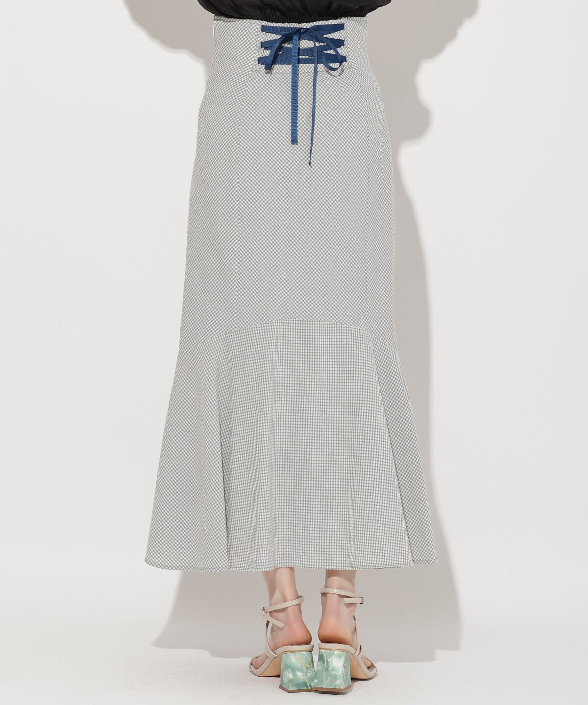 WILLSELECTION「ボリュームマーメイドチェックスカート」|フレア|