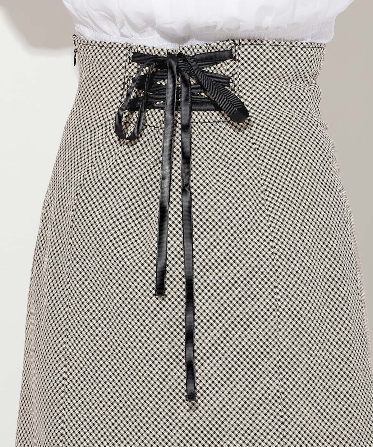 WILLSELECTION「ボリュームマーメイドチェックスカート」|フレア|