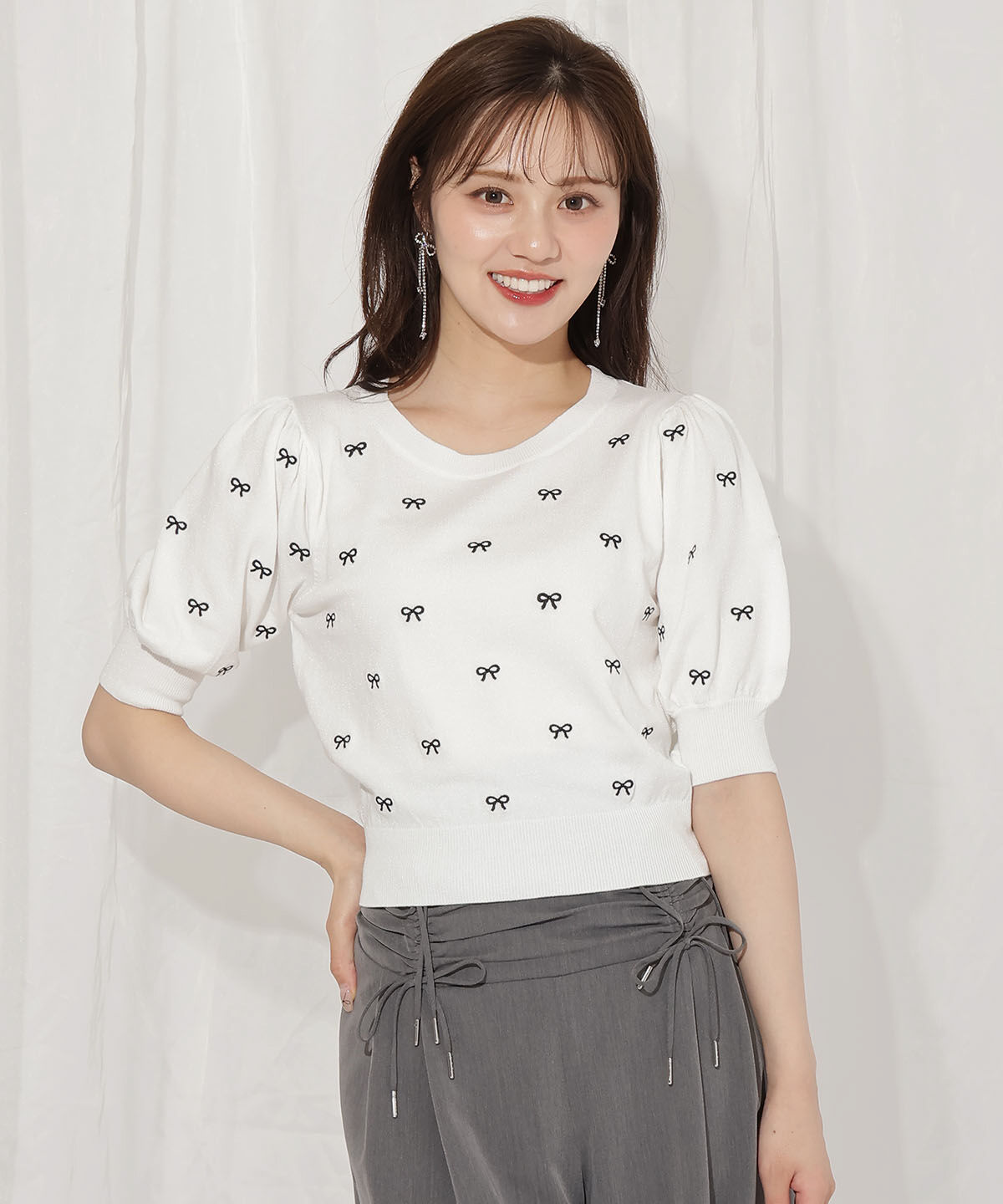 WILLSELECTION「バリエーションニット（リボン）」|ニット・セーター|