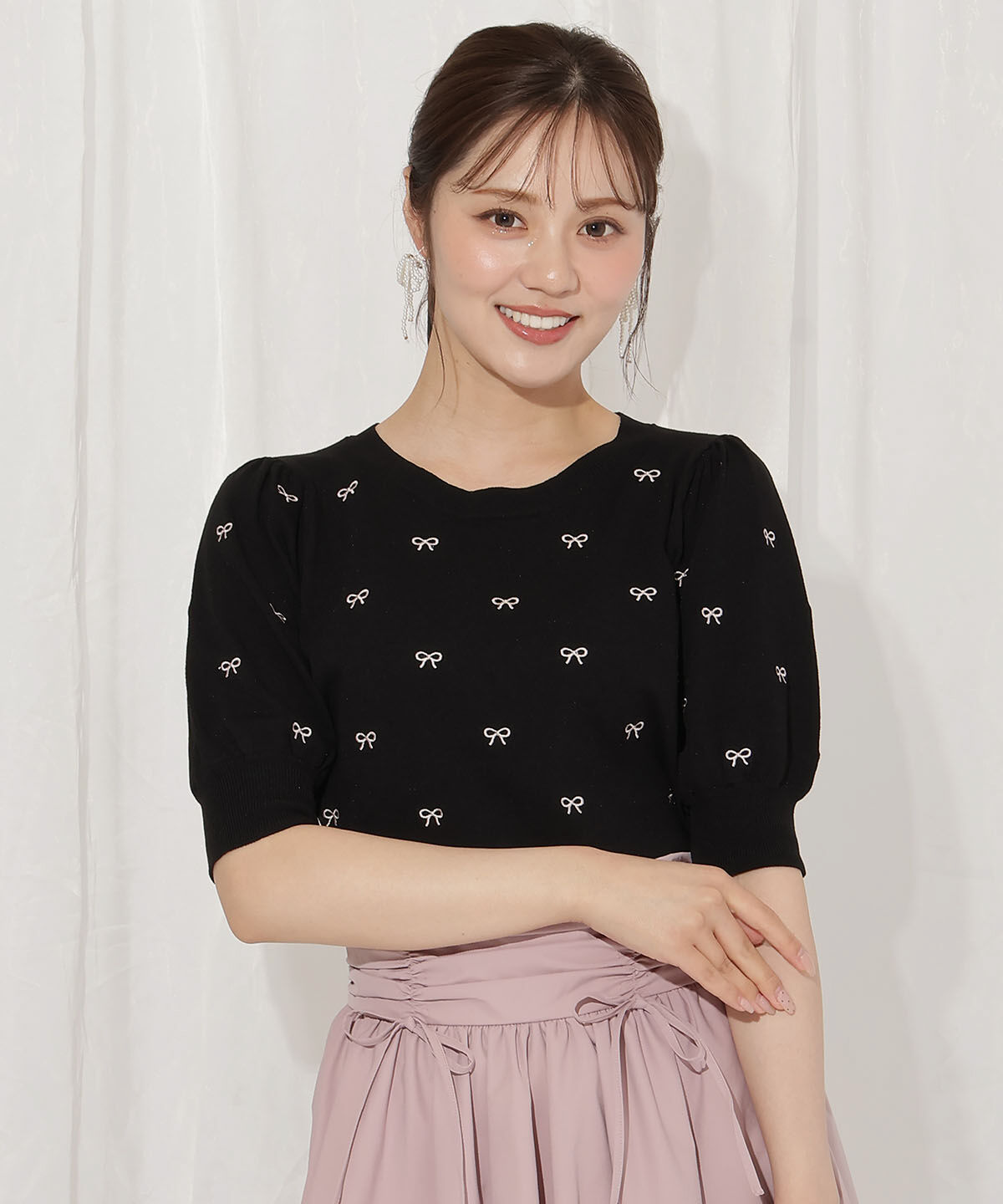 WILLSELECTION「バリエーションニット（リボン）」|ニット・セーター|