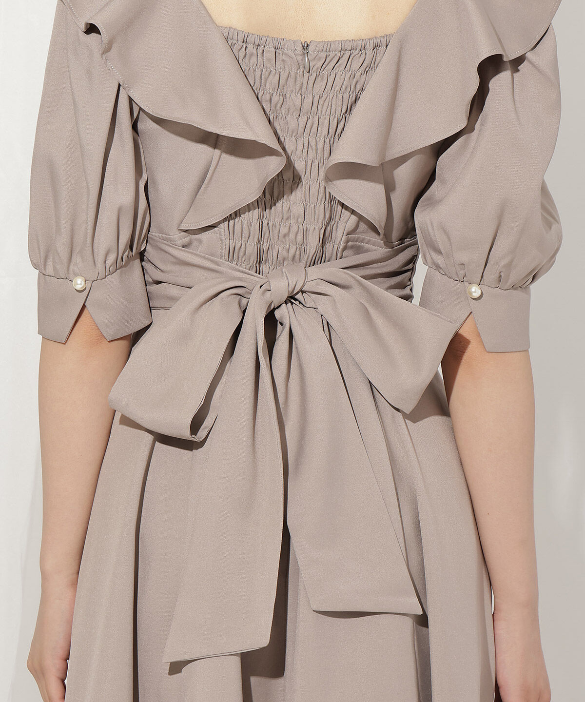 WILLSELECTION「ラッフルフリルパフ袖ワンピース」|ワンピース|