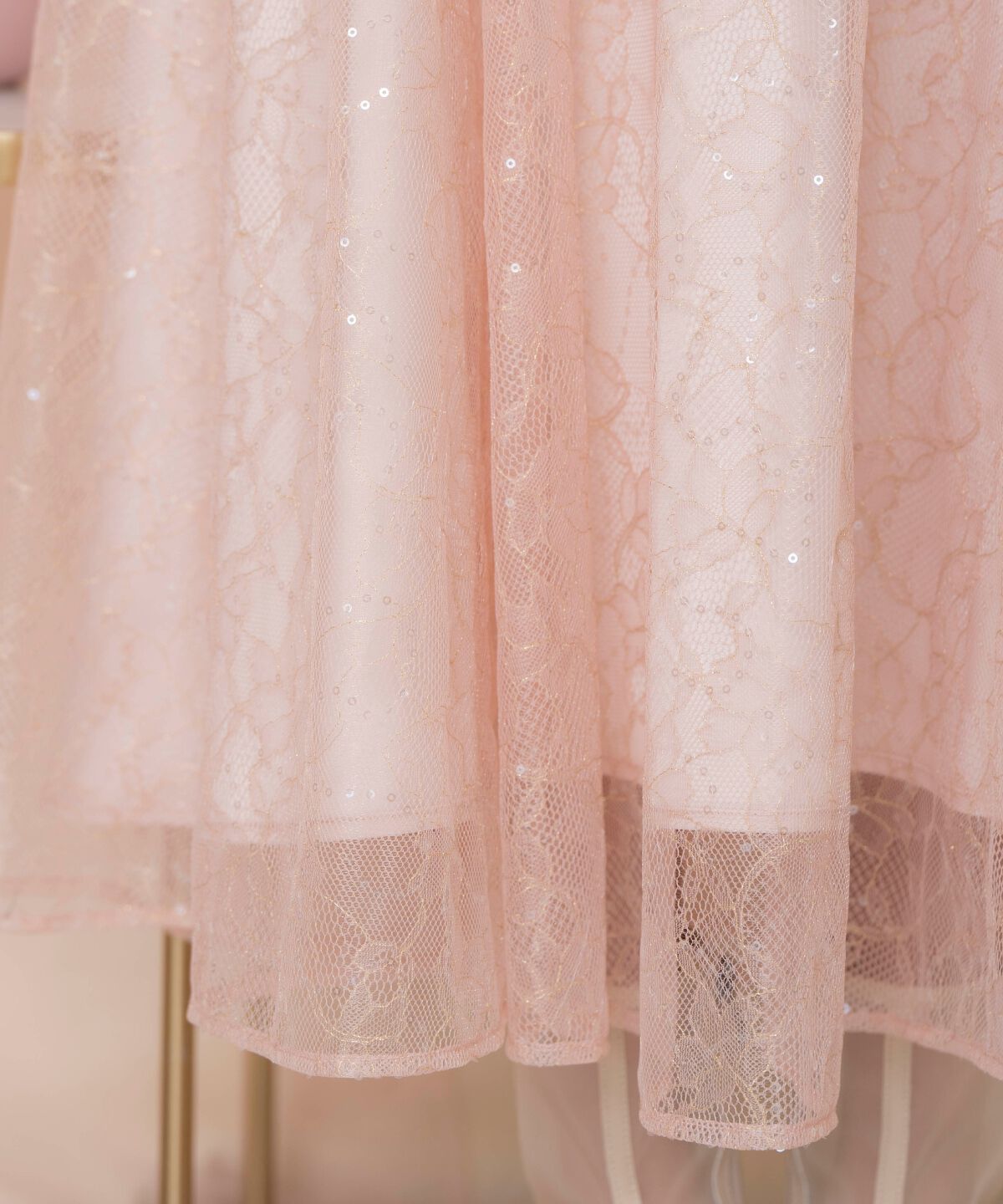 WILLSELECTION「スパンコール付きチュールスカート」|フレア|