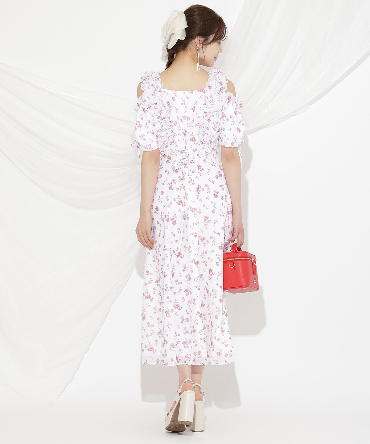 WILLSELECTION「ジュイフラワーフリルワンピース」|ワンピース|