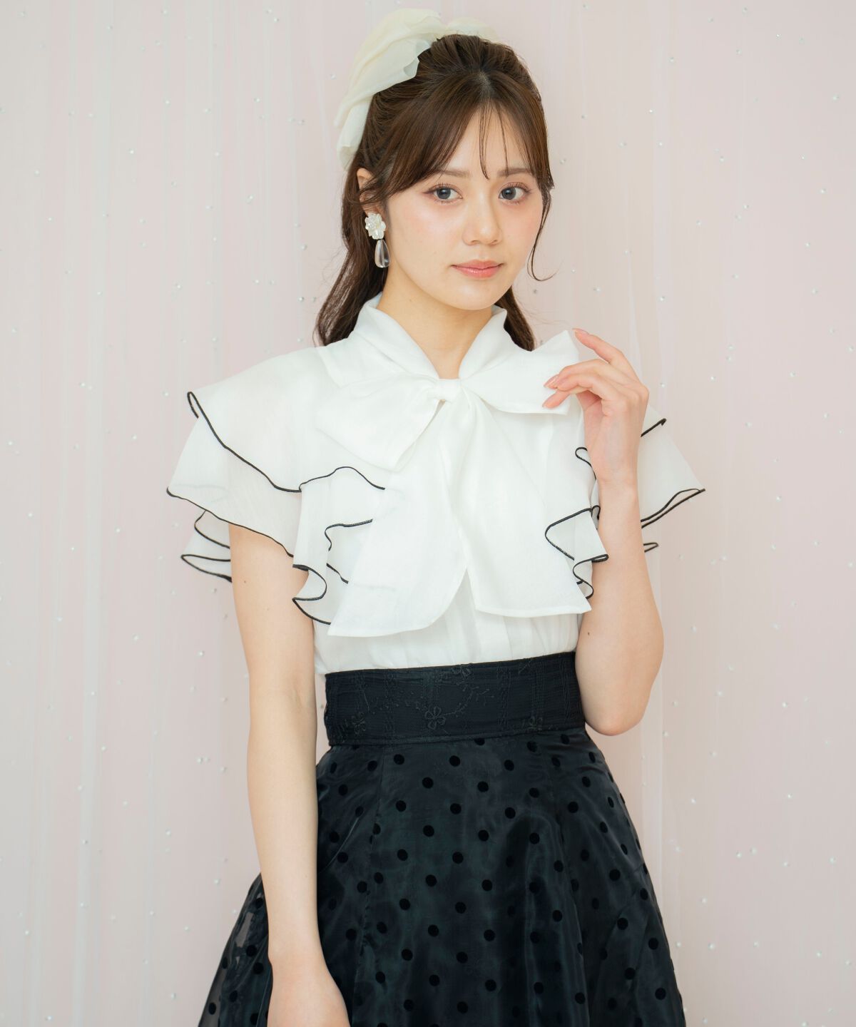 WILLSELECTION「メロウラッフルフリルブラウス」|シャツ・ブラウス|