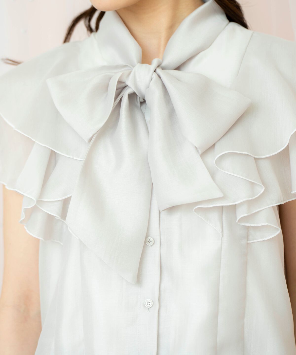 WILLSELECTION「メロウラッフルフリルブラウス」|シャツ・ブラウス|