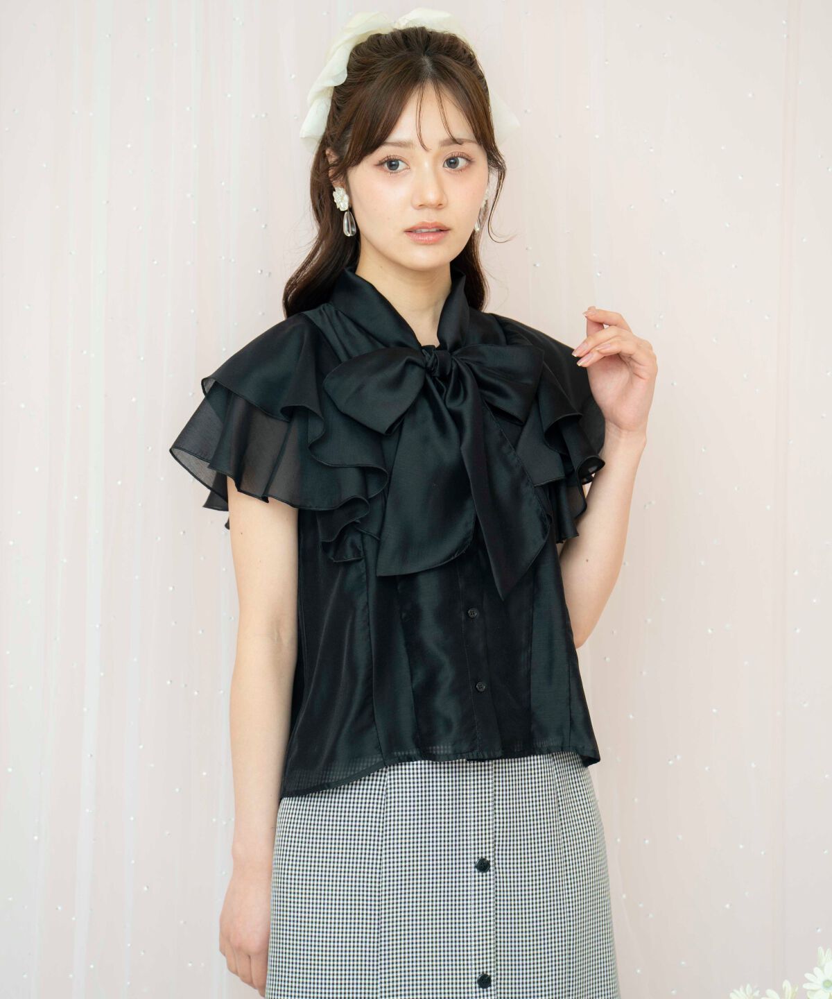 WILLSELECTION「メロウラッフルフリルブラウス」|シャツ・ブラウス|