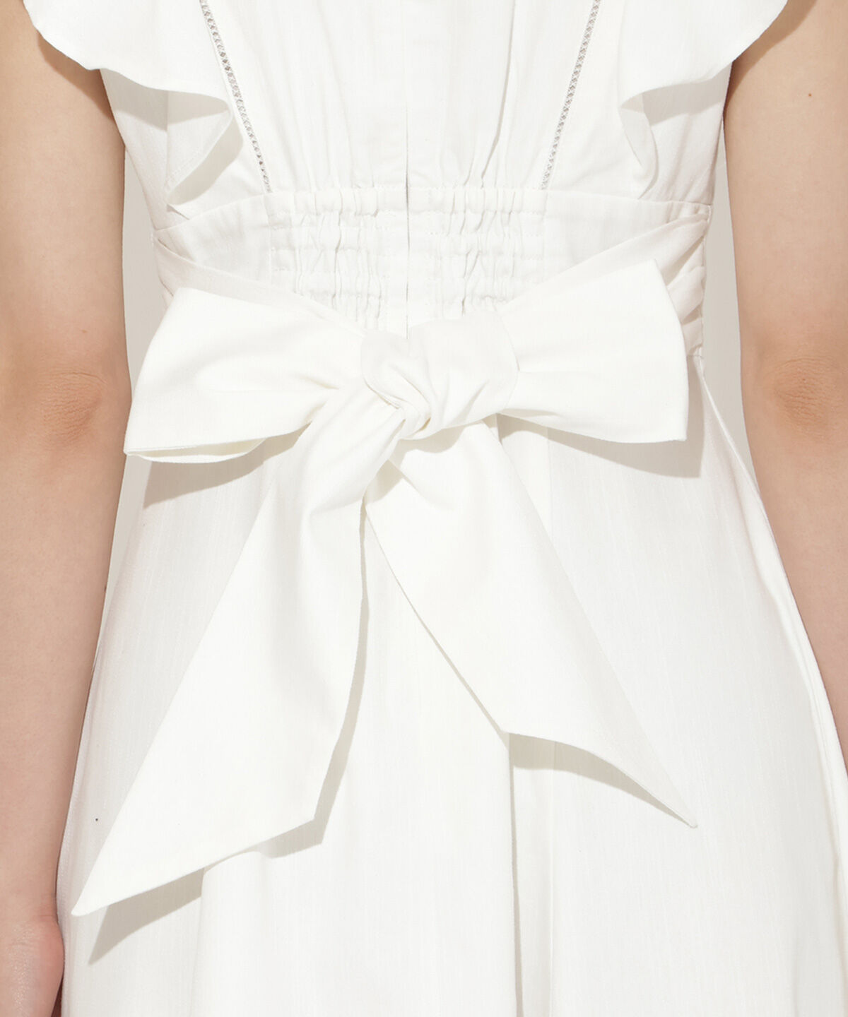 WILLSELECTION「バックリボンラッフルスリーブワンピース」|ワンピース|