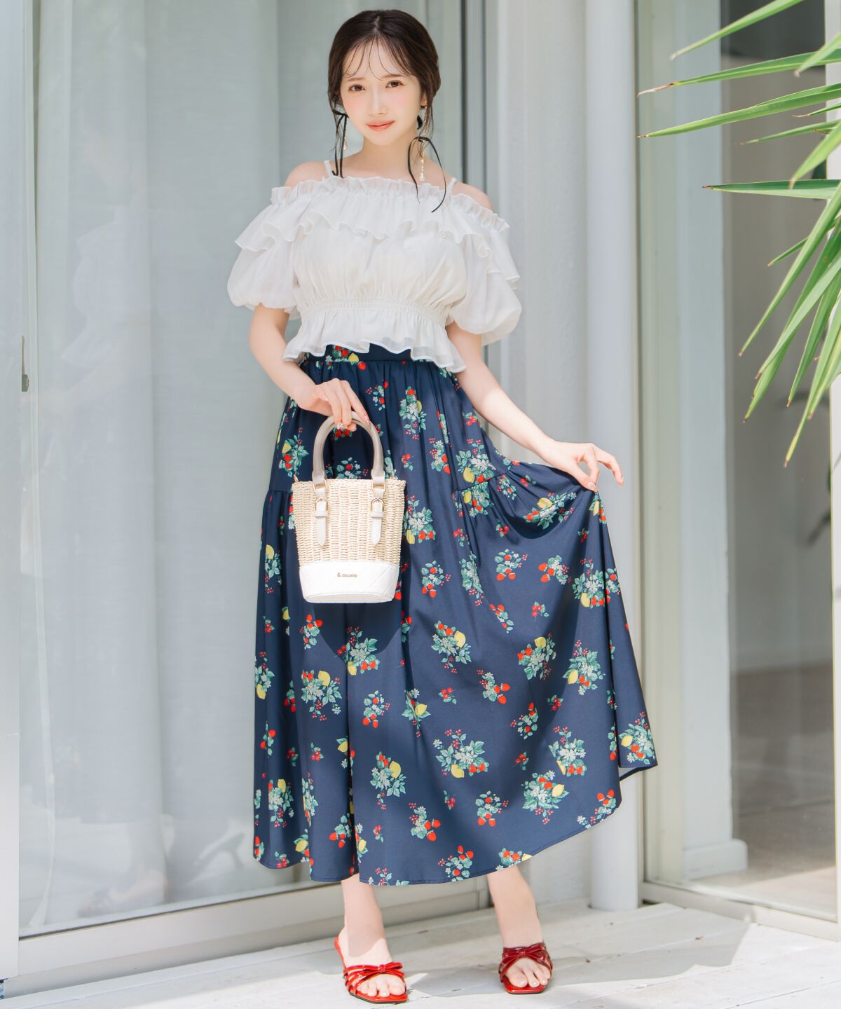 WILLSELECTION「シャーリングオフショルブラウス」|シャツ・ブラウス|