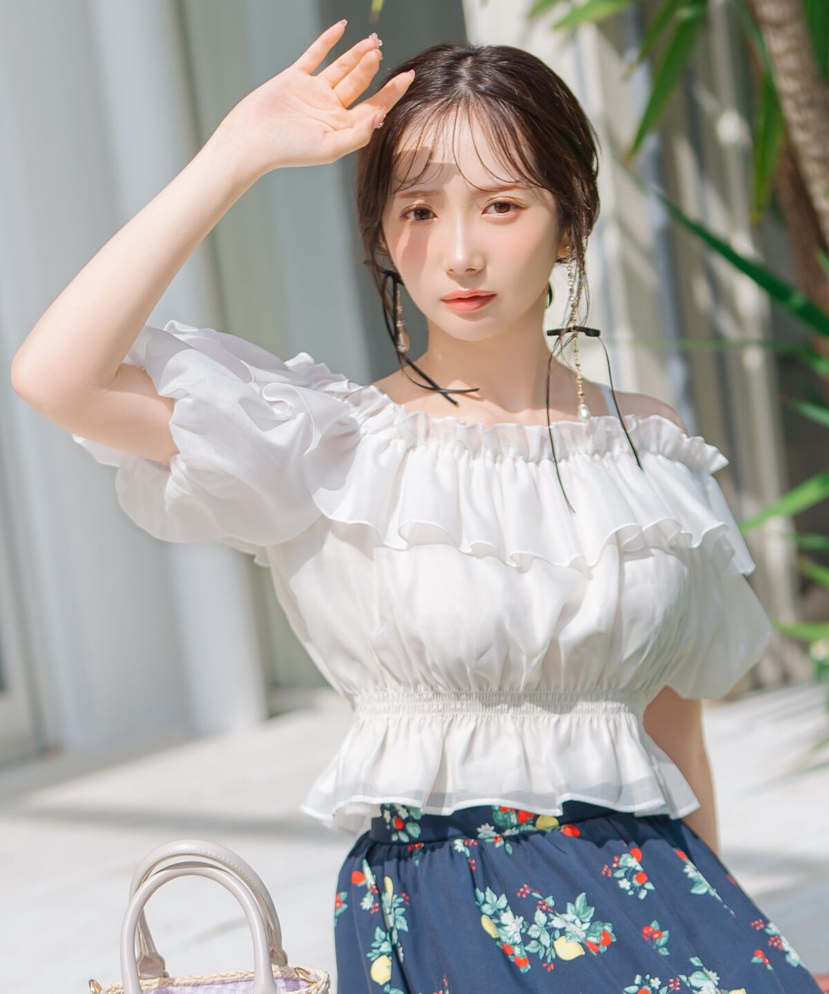 WILLSELECTION「シャーリングオフショルブラウス」|シャツ・ブラウス|