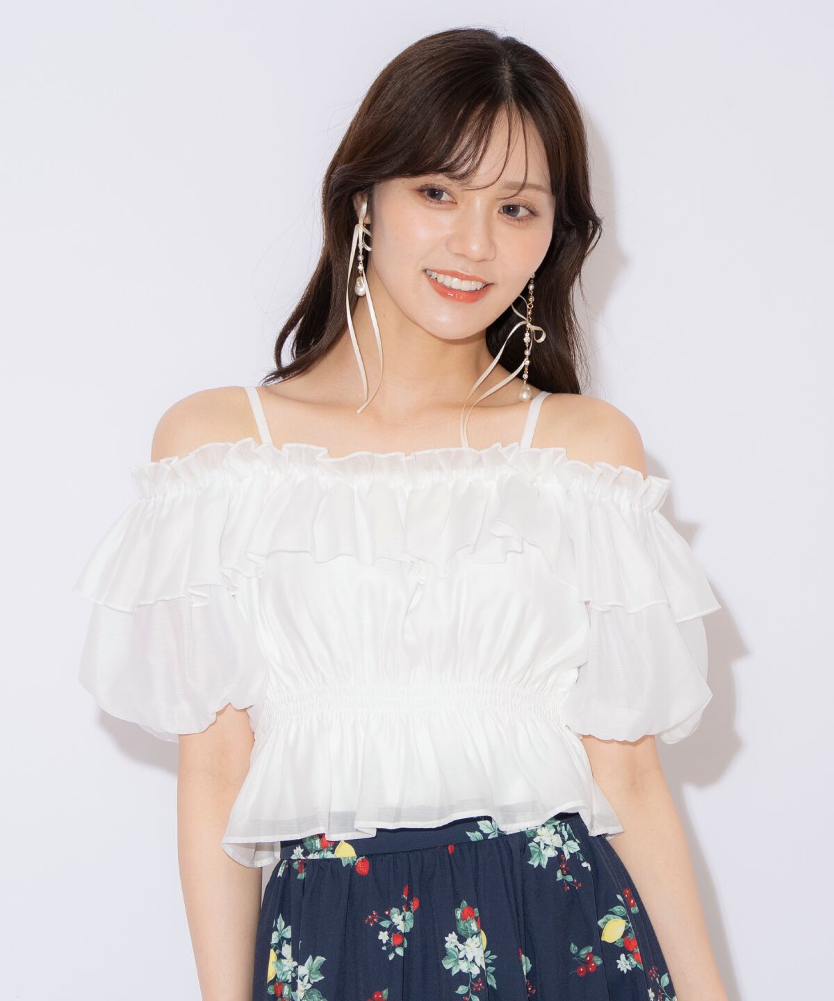 WILLSELECTION「シャーリングオフショルブラウス」|シャツ・ブラウス|