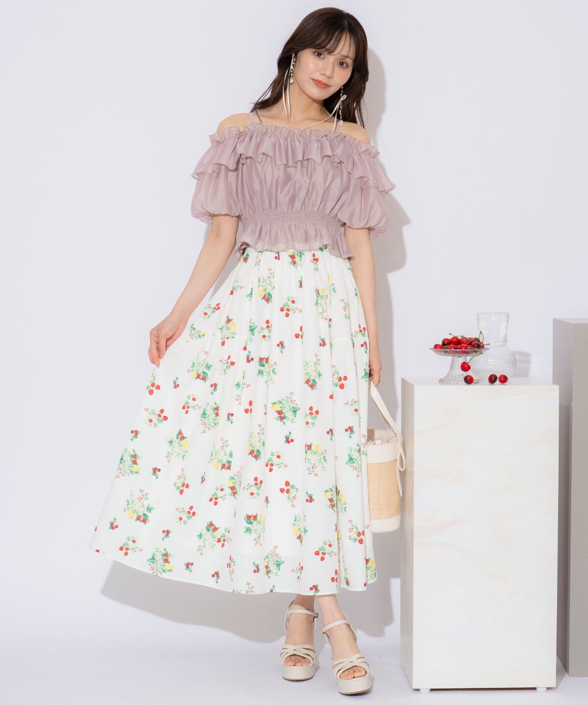 WILLSELECTION「シャーリングオフショルブラウス」|シャツ・ブラウス|