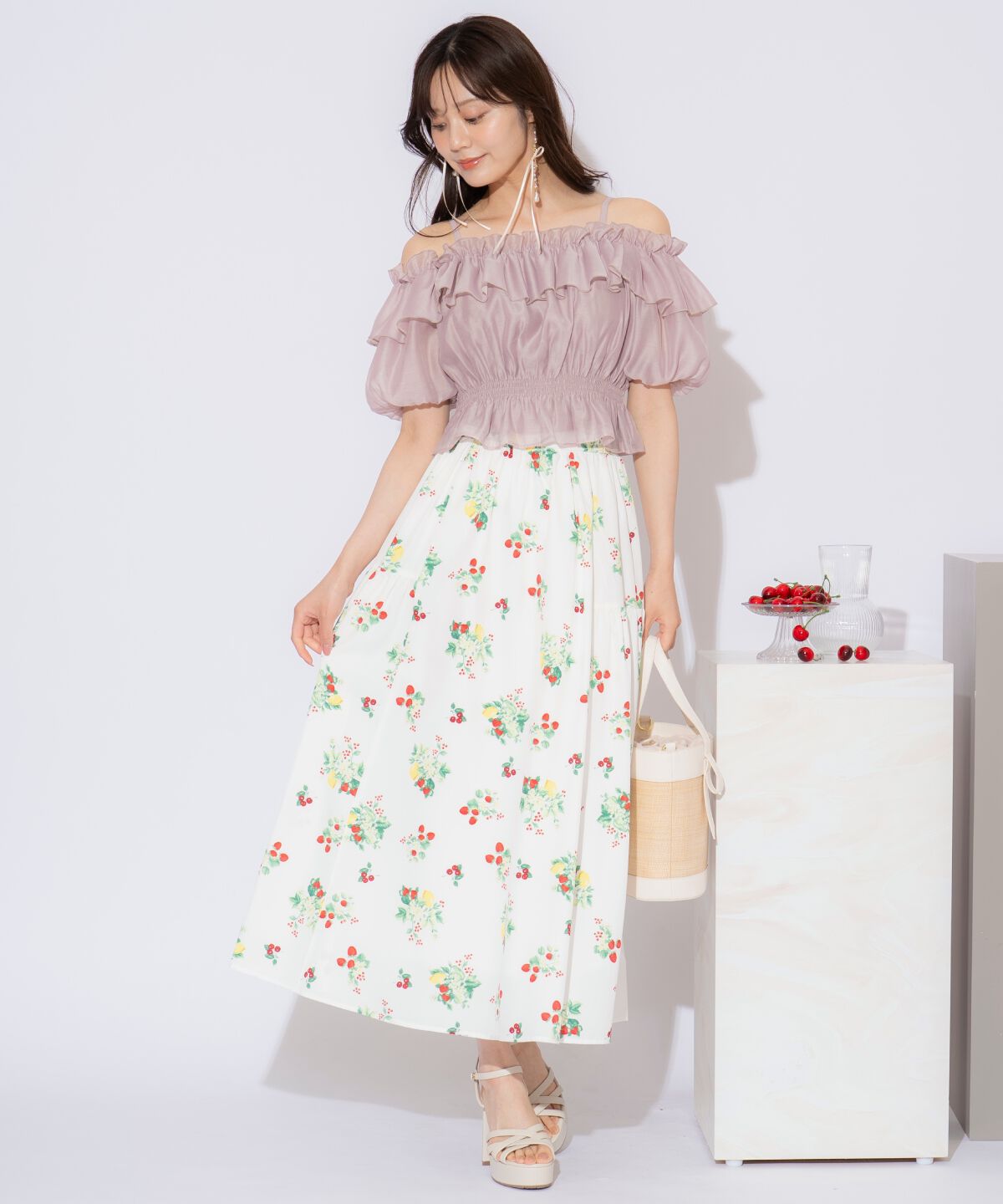 WILLSELECTION「シャーリングオフショルブラウス」|シャツ・ブラウス|