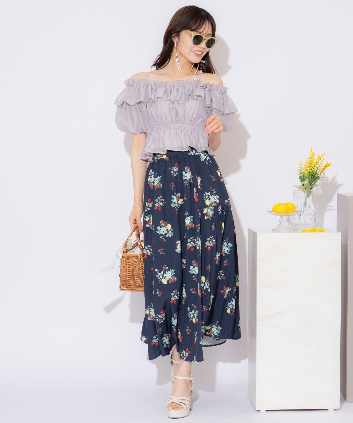 WILLSELECTION「シャーリングオフショルブラウス」|シャツ・ブラウス|