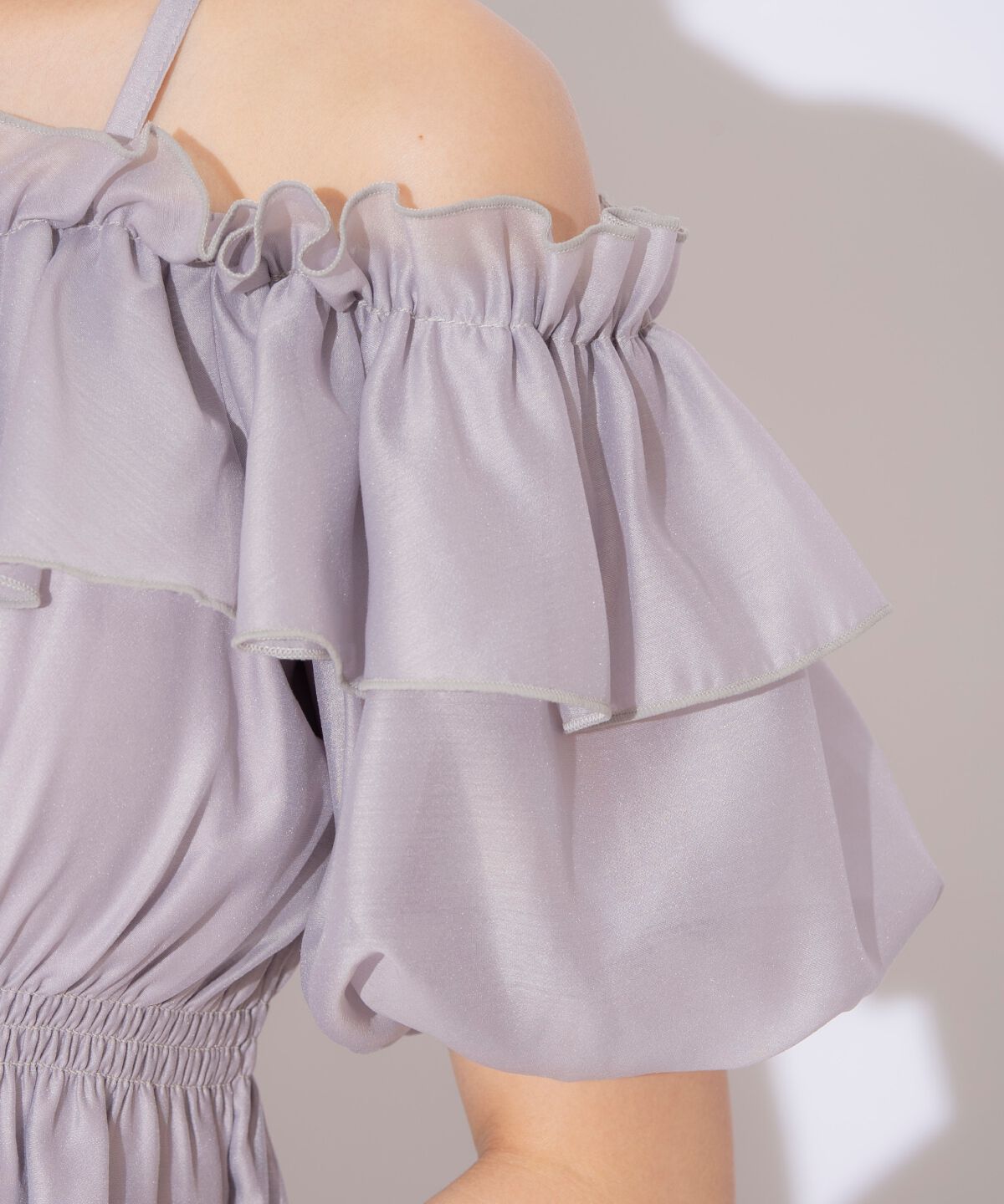 WILLSELECTION「シャーリングオフショルブラウス」|シャツ・ブラウス|