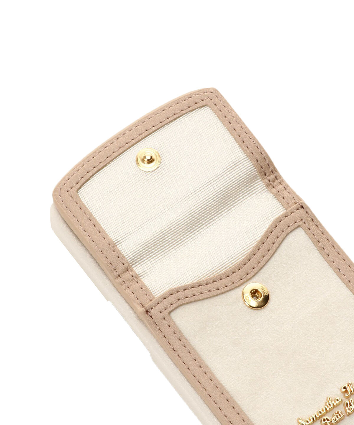 Samantha Thavasa Petit Choice「ベロアポケット付きiPhoneケース13」|モバイルケース|