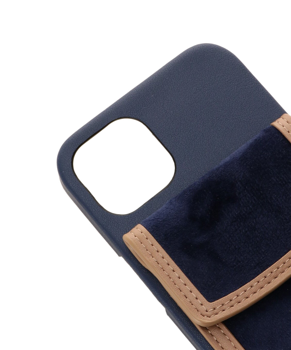 Samantha Thavasa Petit Choice「ベロアポケット付きiPhoneケース13」|モバイルケース|