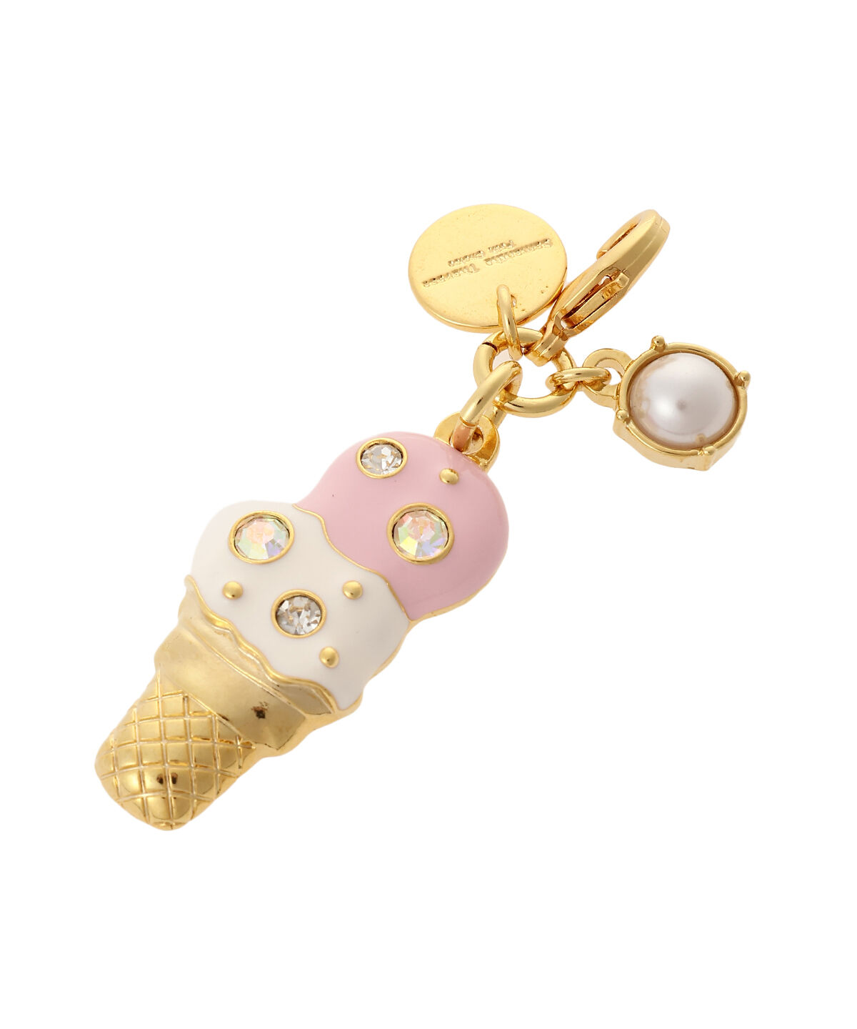 Samantha Thavasa Petit Choice「スイーツファスナーチャーム(アイスクリーム)」|チャーム・キーホルダー|ピンク