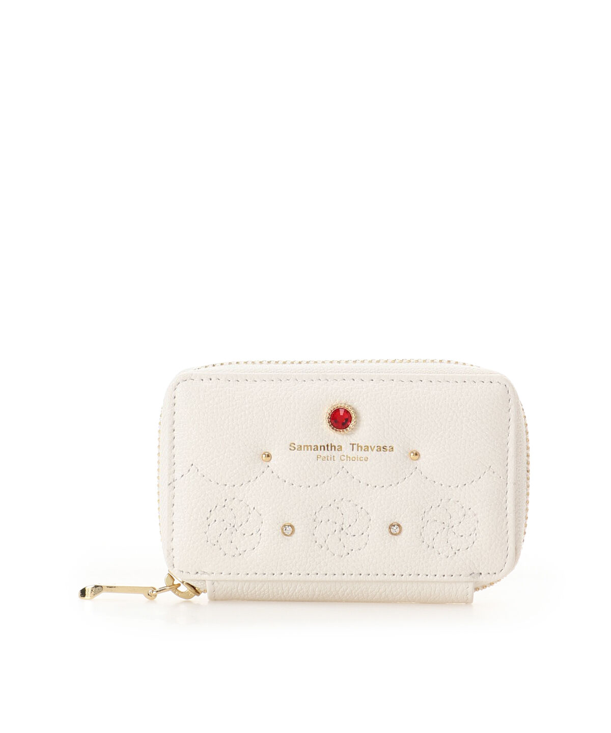 Samantha Thavasa Petit Choice「ケーキキルト キーケース」|キーケース|ホワイト