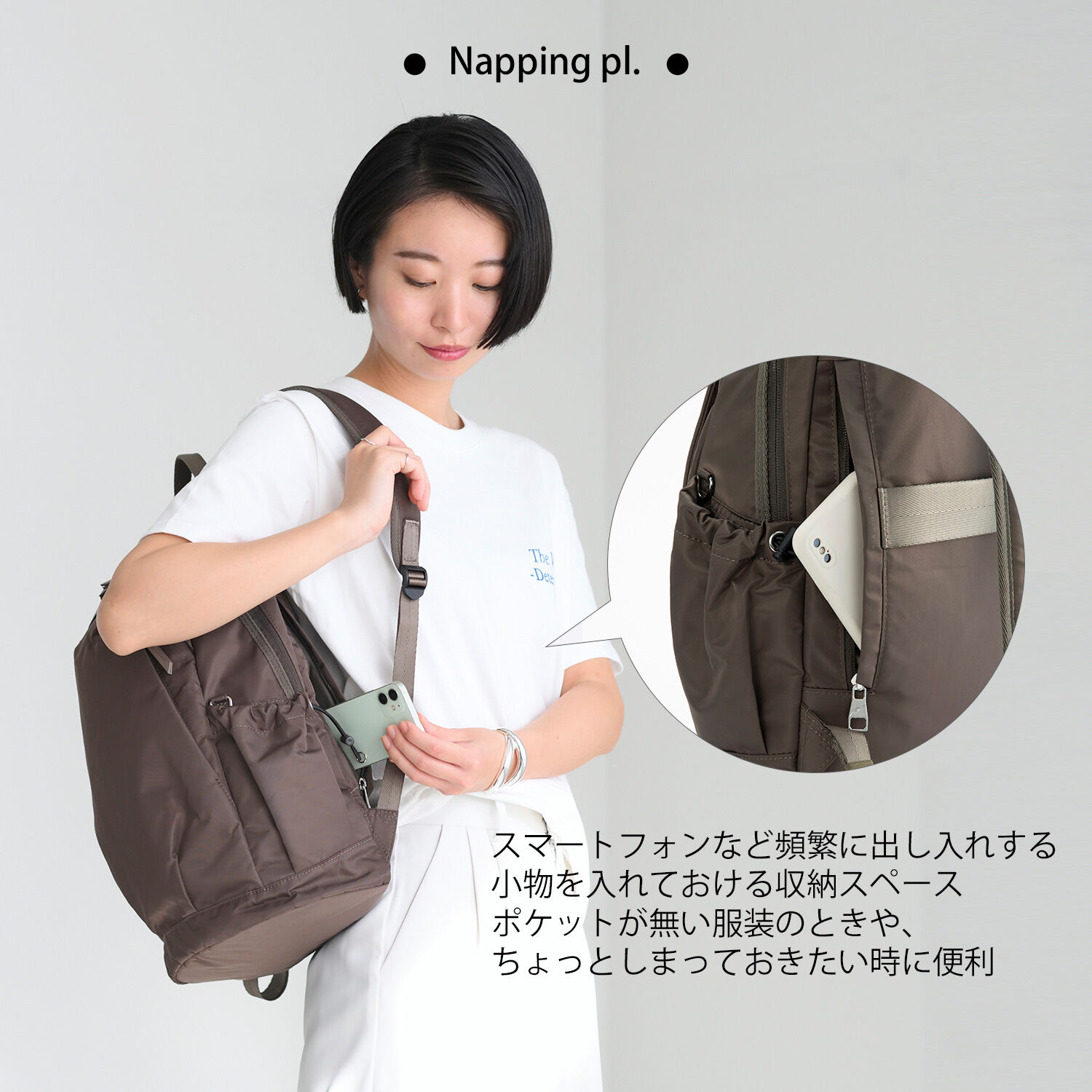 W&.Day/Night「W&.Day/Night アウリンコ ラウンドリュック A4サイズ 14.0インチPC収納 15174」|リュック|