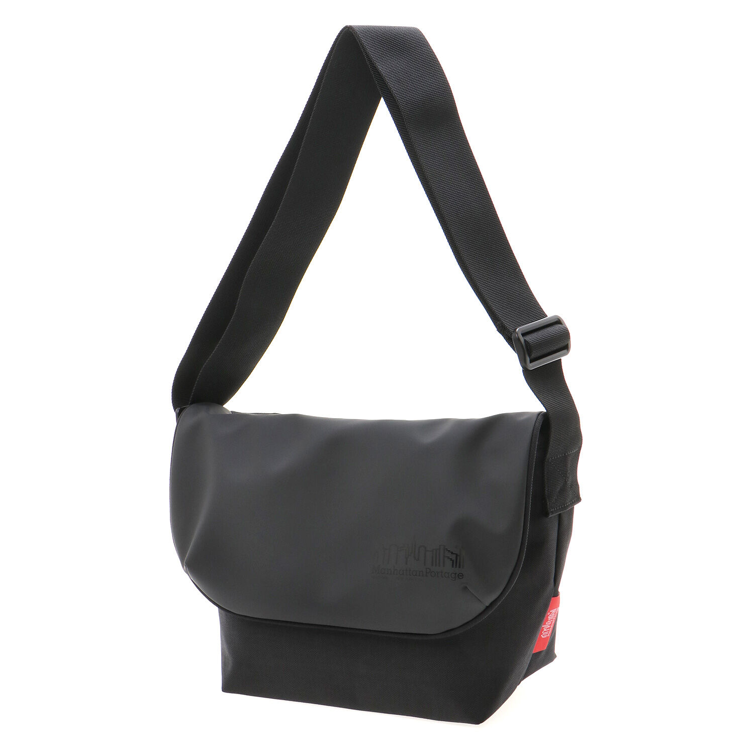 Manhattan Portage「Nylon Messenger Bag JR Back Pocket W/ Divider Magnet VEG Leather 600D HYDR」|ショルダー・メッセンジャー|