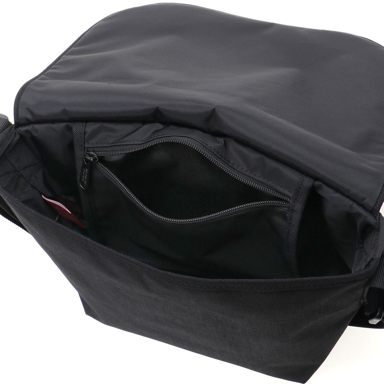 Manhattan Portage「Nylon Messenger Bag JR Back Pocket W/ Divider Magnet VEG Leather 600D HYDR」|ショルダー・メッセンジャー|