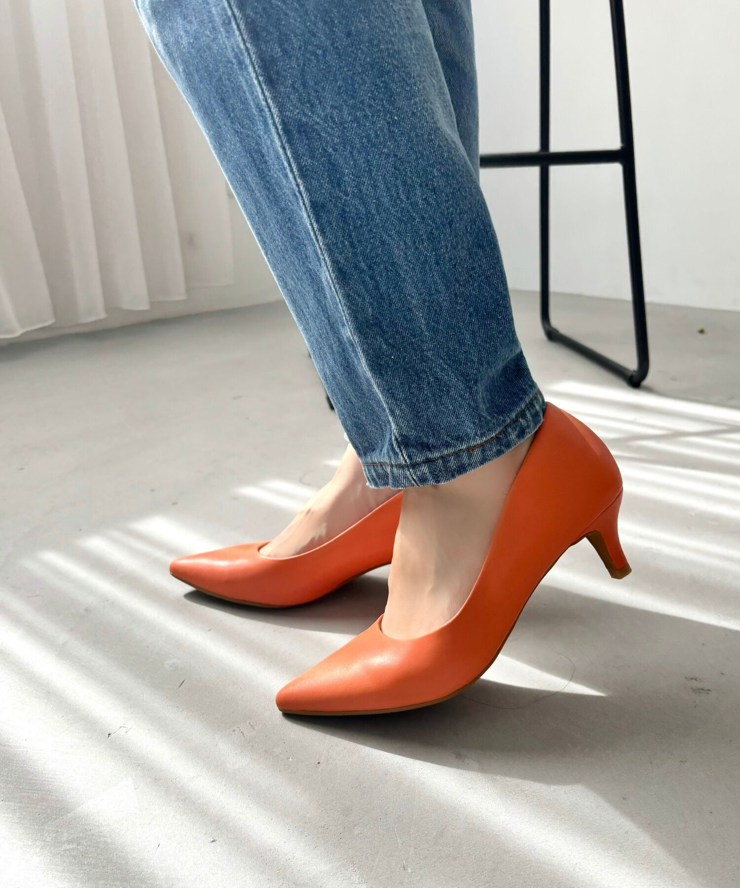 ORiental TRaffic「【跳べるパンプス/シリーズ累計１５０万足突破】ミドルヒール パンプス /R-3202 オフィス」|パンプス|ORANGE