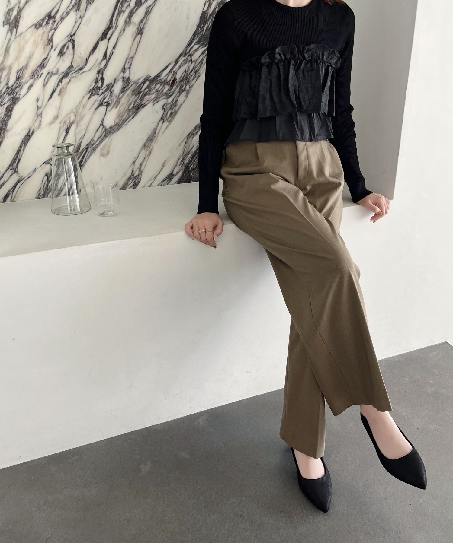 ORiental TRaffic「【跳べるパンプス/シリーズ累計１５０万足突破】メタリックラインヒール/R-3206 パンプス オケージョン」|パンプス|