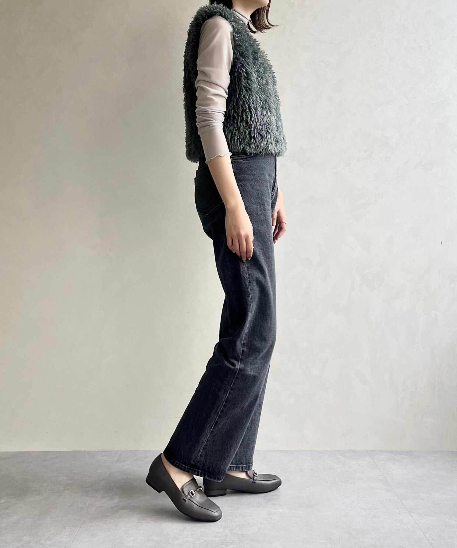 ORiental TRaffic「【跳べるパンプス/シリーズ累計１５０万足突破】スクエアトゥビットモチーフ  ローファー /R-3210」|パンプス|