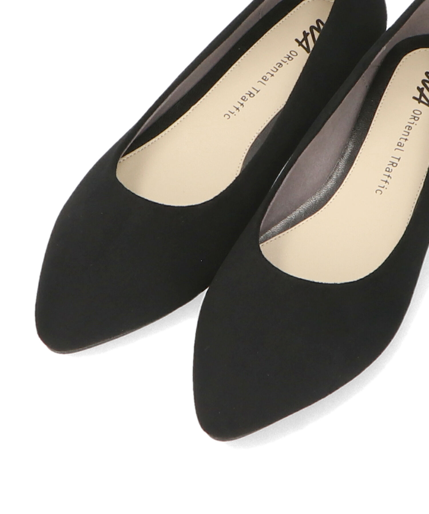 ORiental TRaffic「【WEB限定 / 累計15万足突破】ポインテッドトゥ フラット パンプス /R-4007 通勤靴 厚手クッション」|パンプス|