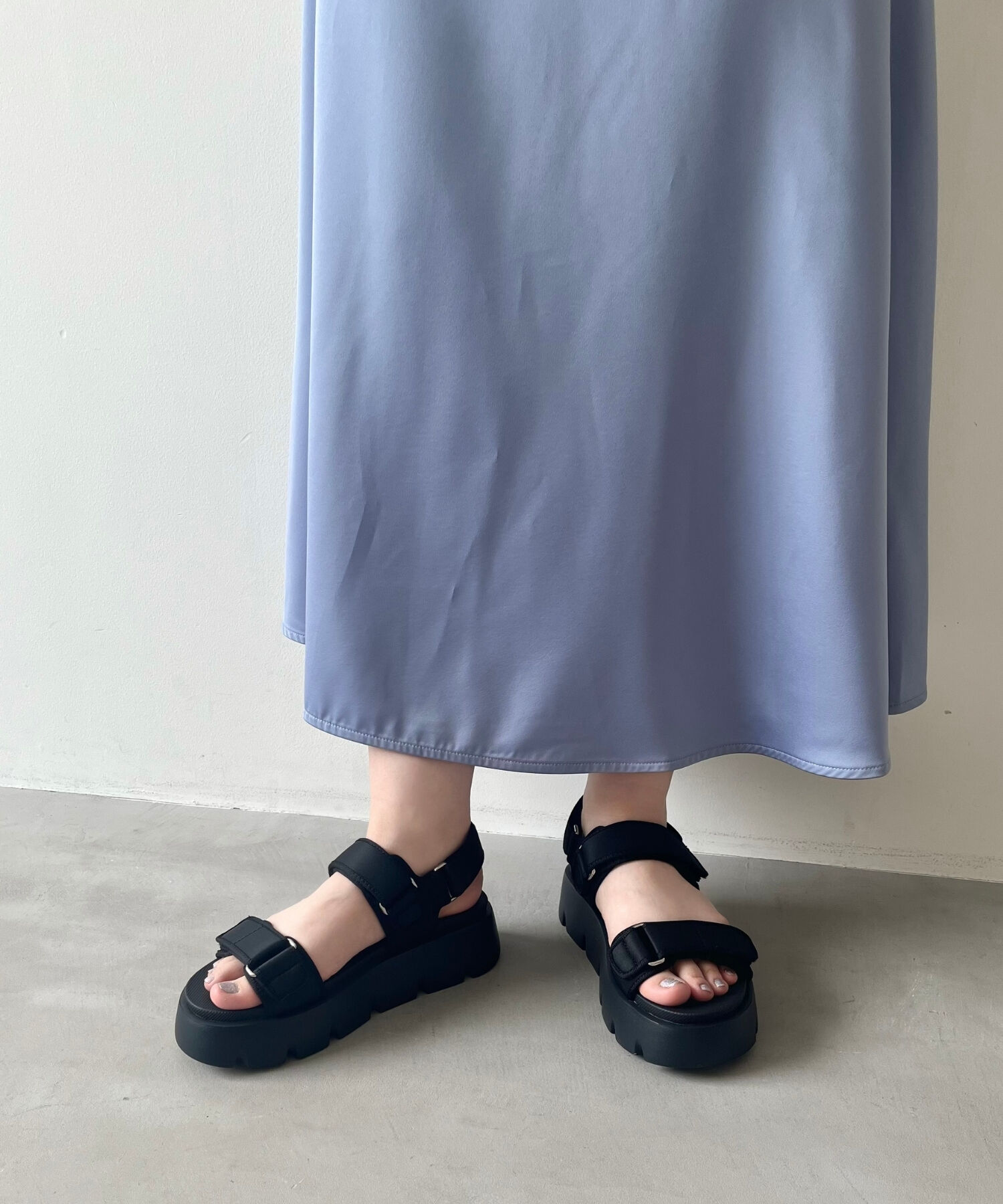 ORiental TRaffic「【アウトレット価格】厚底ナイロンベルトスポーツサンダル/OT3212 サンダル 厚底 スポサン 人気」|サンダル|