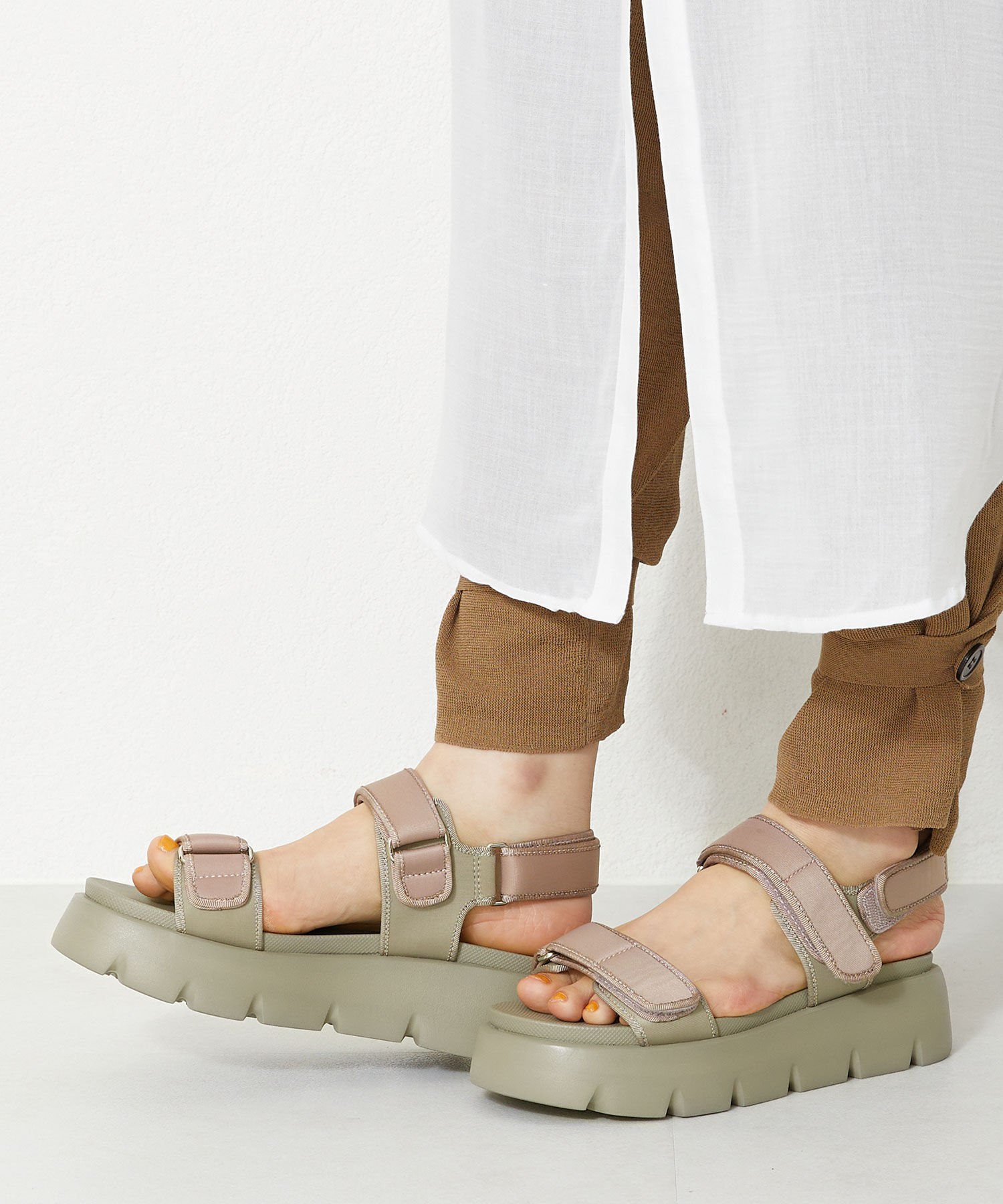 ORiental TRaffic「【アウトレット価格】厚底ナイロンベルトスポーツサンダル/OT3212 サンダル 厚底 スポサン 人気」|サンダル|