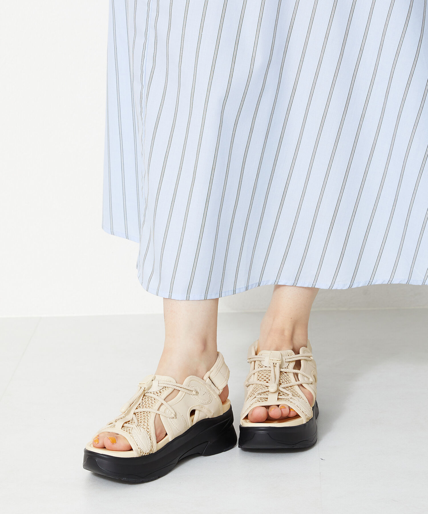 ORiental TRaffic「【アウトレット価格】メッシュバックストラップスポーツサンダル/OT3213」|サンダル|