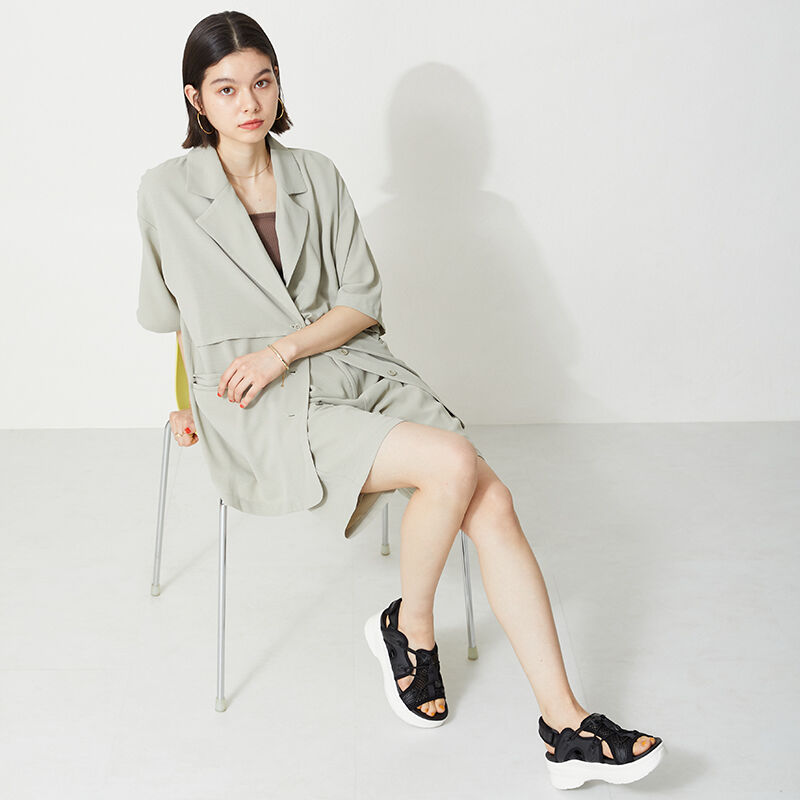 ORiental TRaffic「【アウトレット価格】メッシュバックストラップスポーツサンダル/OT3213」|サンダル|