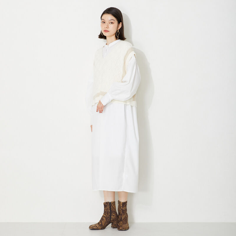 ORiental TRaffic「スクエアトゥヒールカラーブーツ/31418」|ショートブーツ|