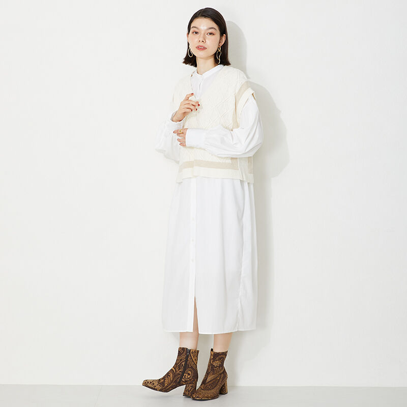 ORiental TRaffic「スクエアトゥヒールカラーブーツ/31418」|ショートブーツ|