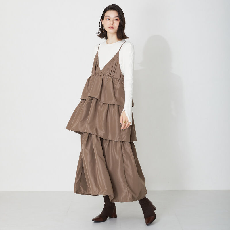 ORiental TRaffic「切替 ニット ヒールブーツ /31407 柔らかい ストレッチ」|ショートブーツ|