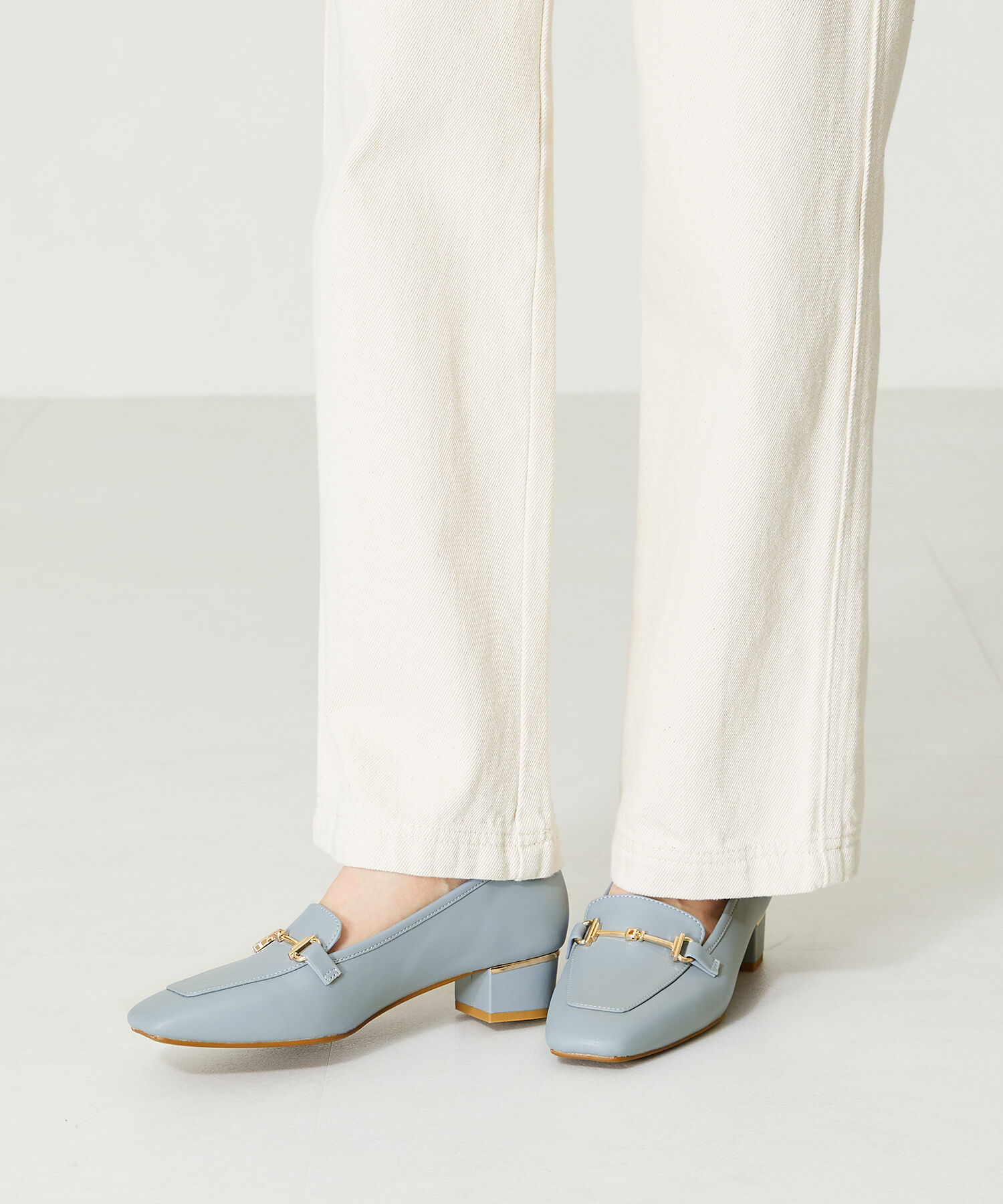 WA Oriental TRaffic「【定番】メタリックラインビットヒールローファー/42101」|ローファー|