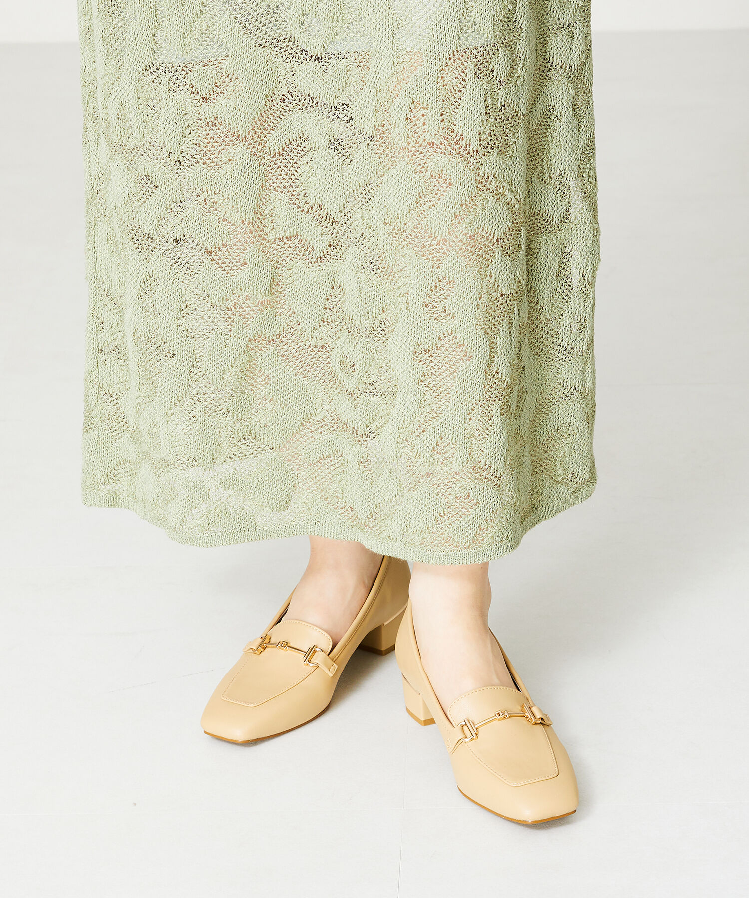 WA Oriental TRaffic「【定番】メタリックラインビットヒールローファー/42101」|ローファー|