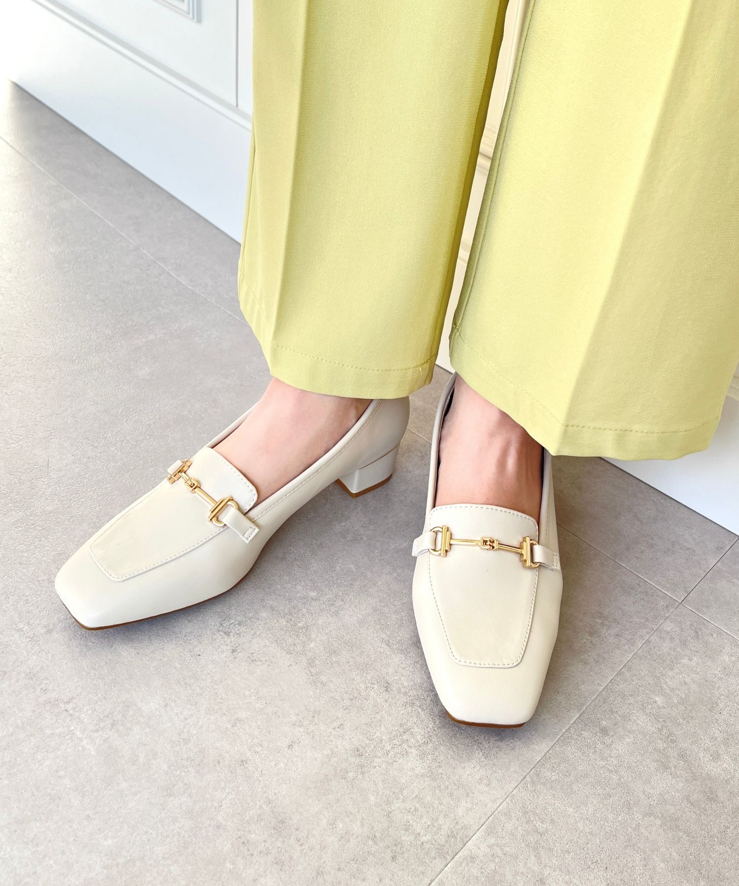 WA Oriental TRaffic「【定番】メタリックラインビットヒールローファー/42101」|ローファー|