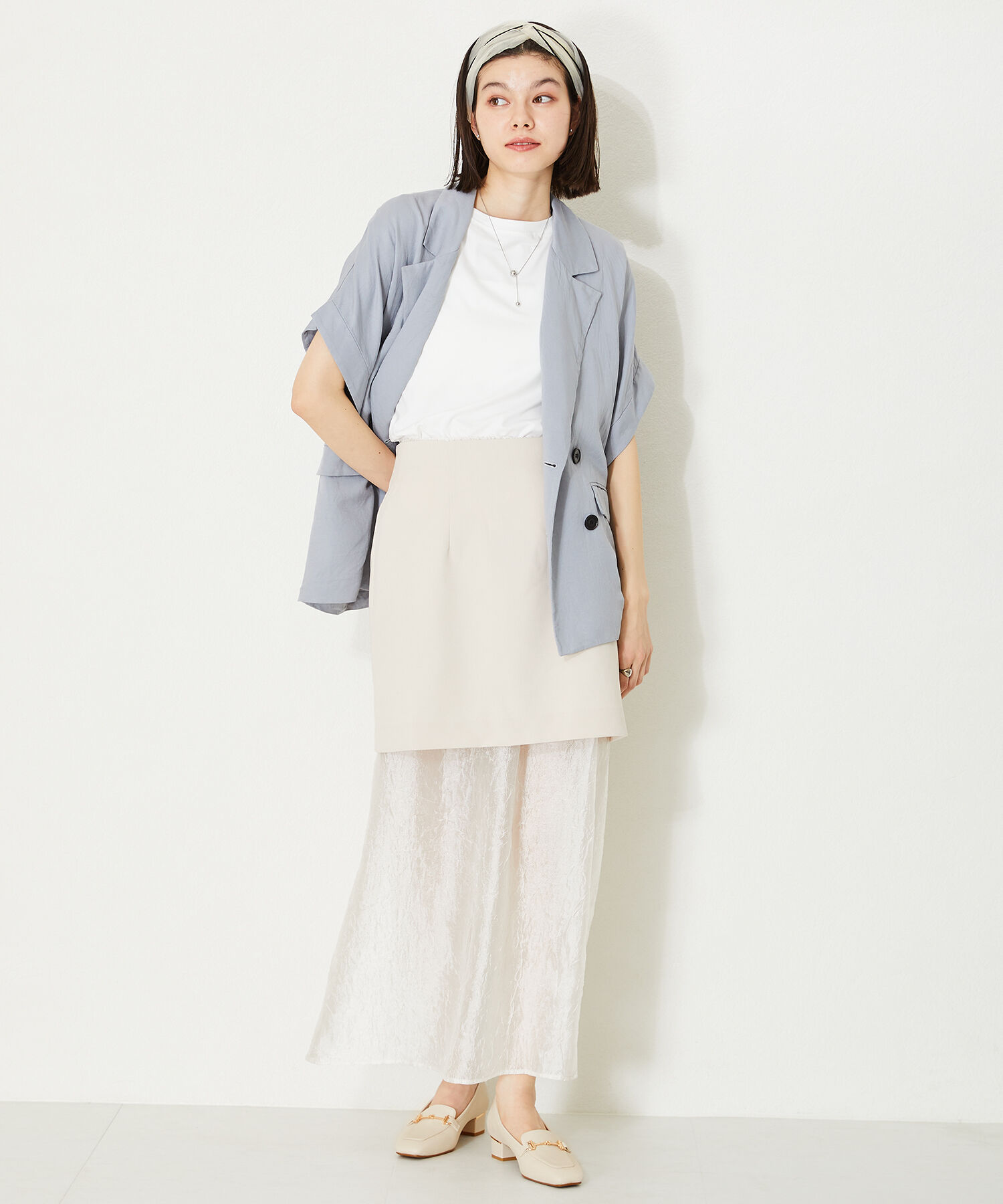 WA Oriental TRaffic「【定番】メタリックラインビットヒールローファー/42101」|ローファー|