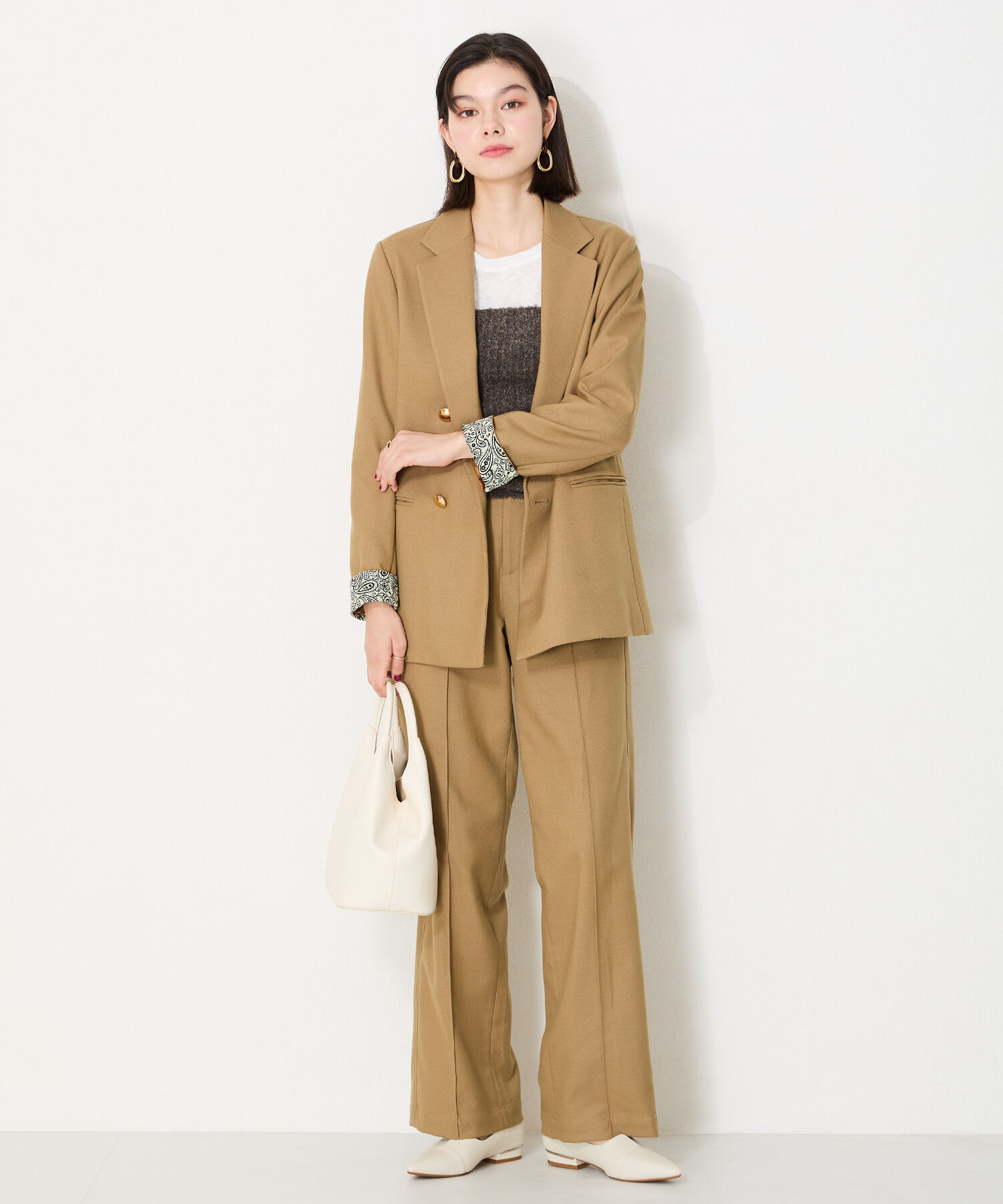 ORiental TRaffic「【WEB限定】メタリックライン フラット パンプス /45303 スリットパンプス 通勤靴」|パンプス|