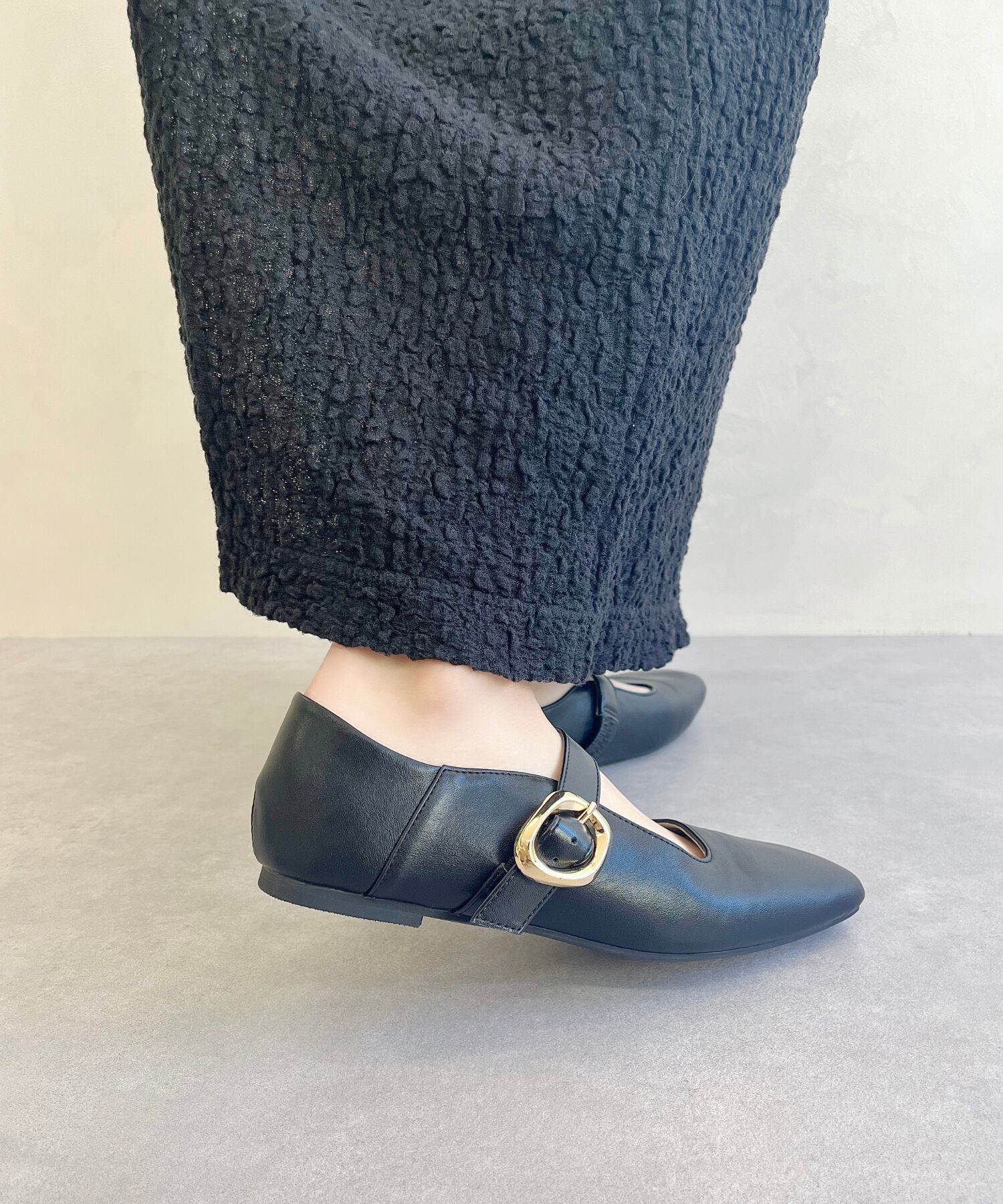 WA Oriental TRaffic「柔らか ストラップ フラット パンプス /52104 フィット クッション」|パンプス|