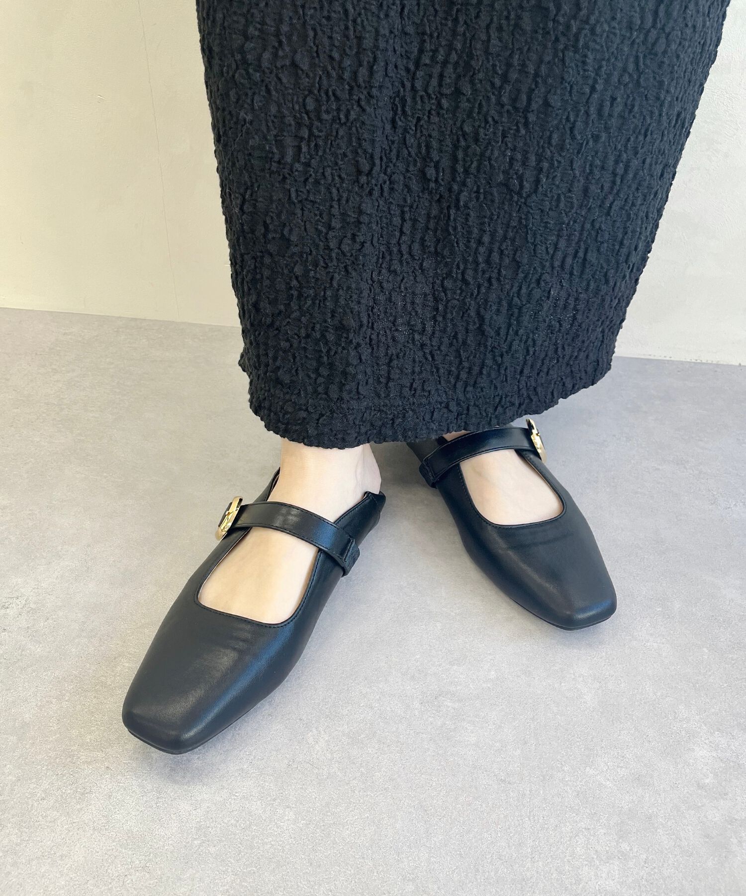 WA Oriental TRaffic「柔らか ストラップ フラット パンプス /52104 フィット クッション」|パンプス|