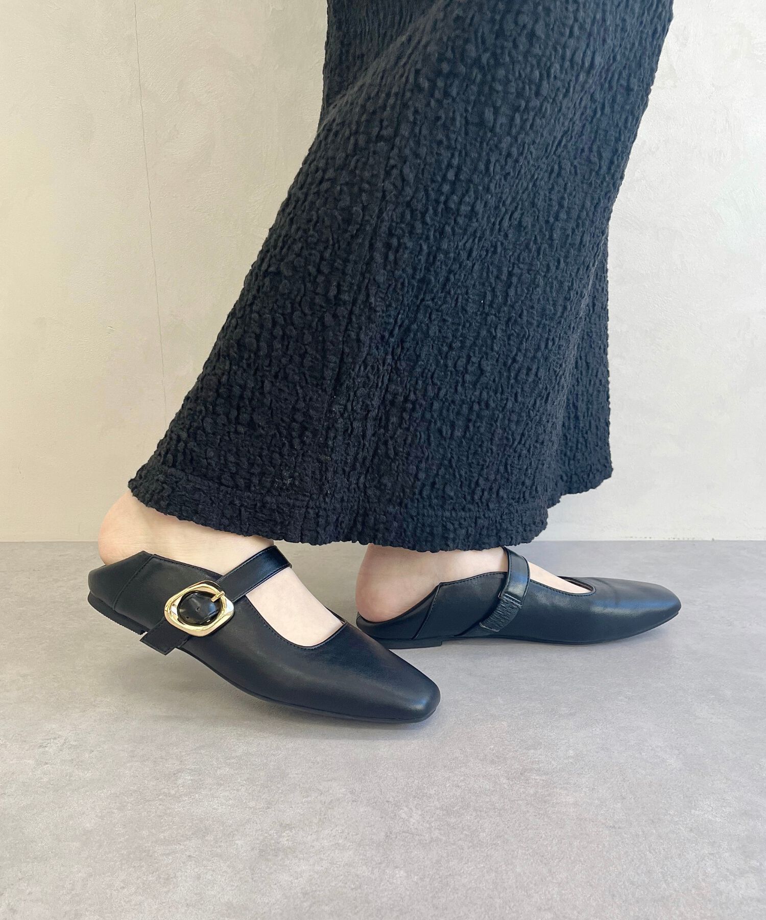 WA Oriental TRaffic「柔らか ストラップ フラット パンプス /52104 フィット クッション」|パンプス|