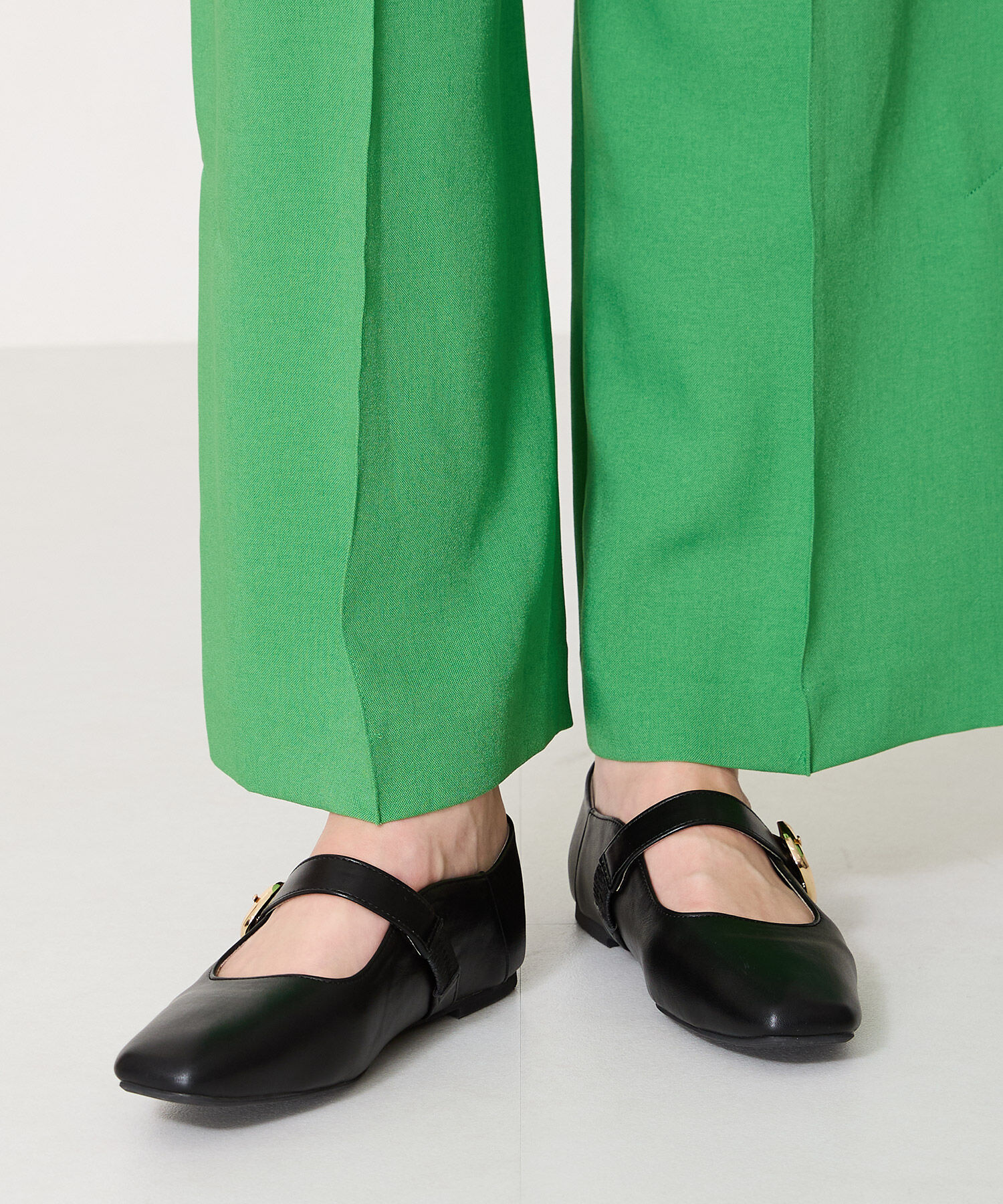 WA Oriental TRaffic「柔らか ストラップ フラット パンプス /52104 フィット クッション」|パンプス|