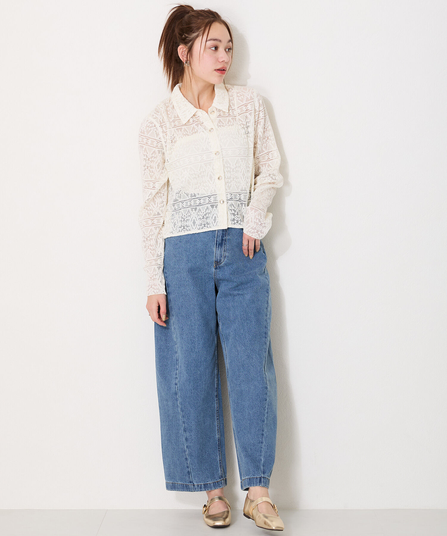 WA Oriental TRaffic「柔らか ストラップ フラット パンプス /52104 フィット クッション」|パンプス|