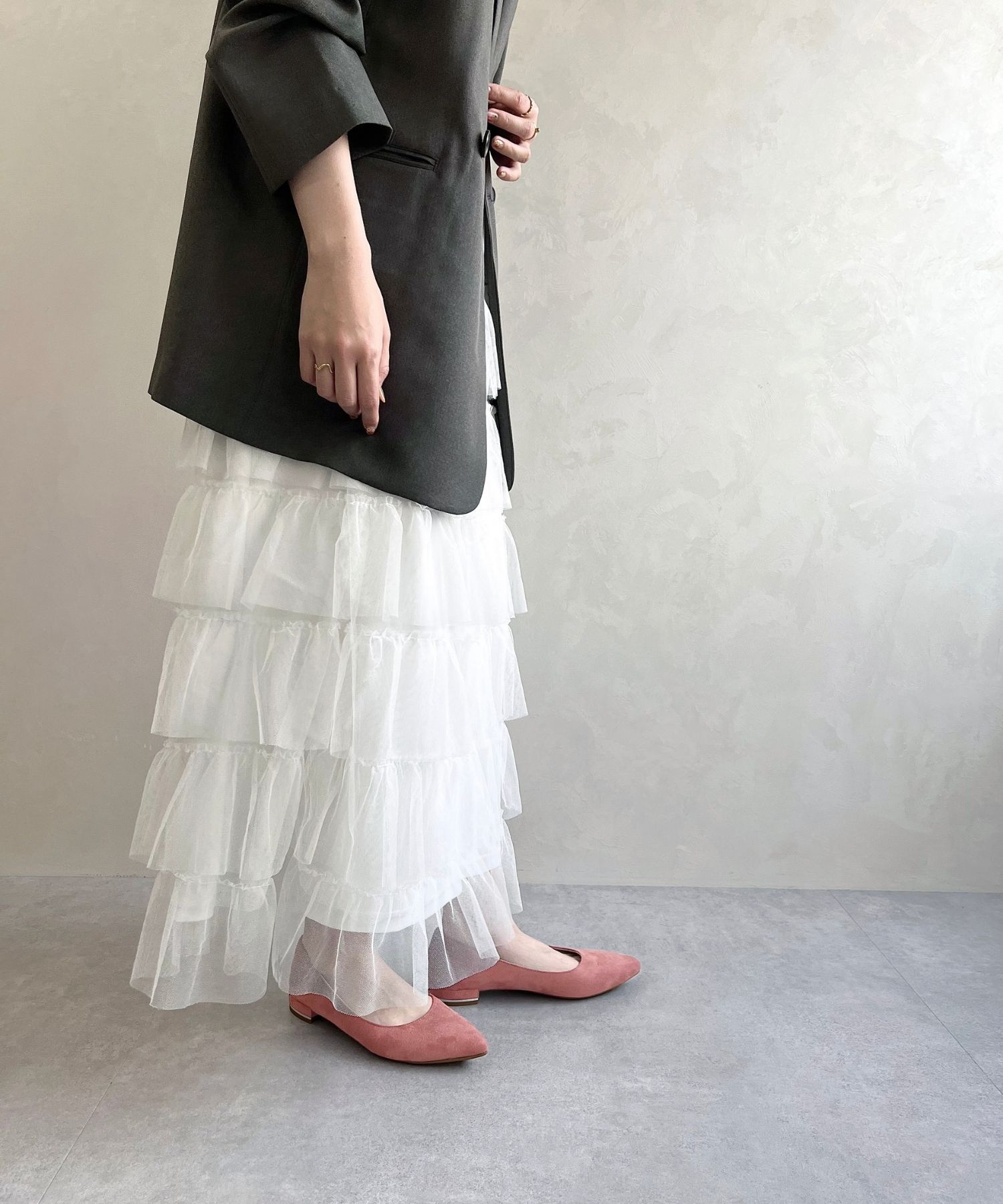 ORiental TRaffic「【跳べるパンプス/シリーズ累計１５０万足突破】メタリックライン フラット /R-3218 パンプス クッション」|パンプス|