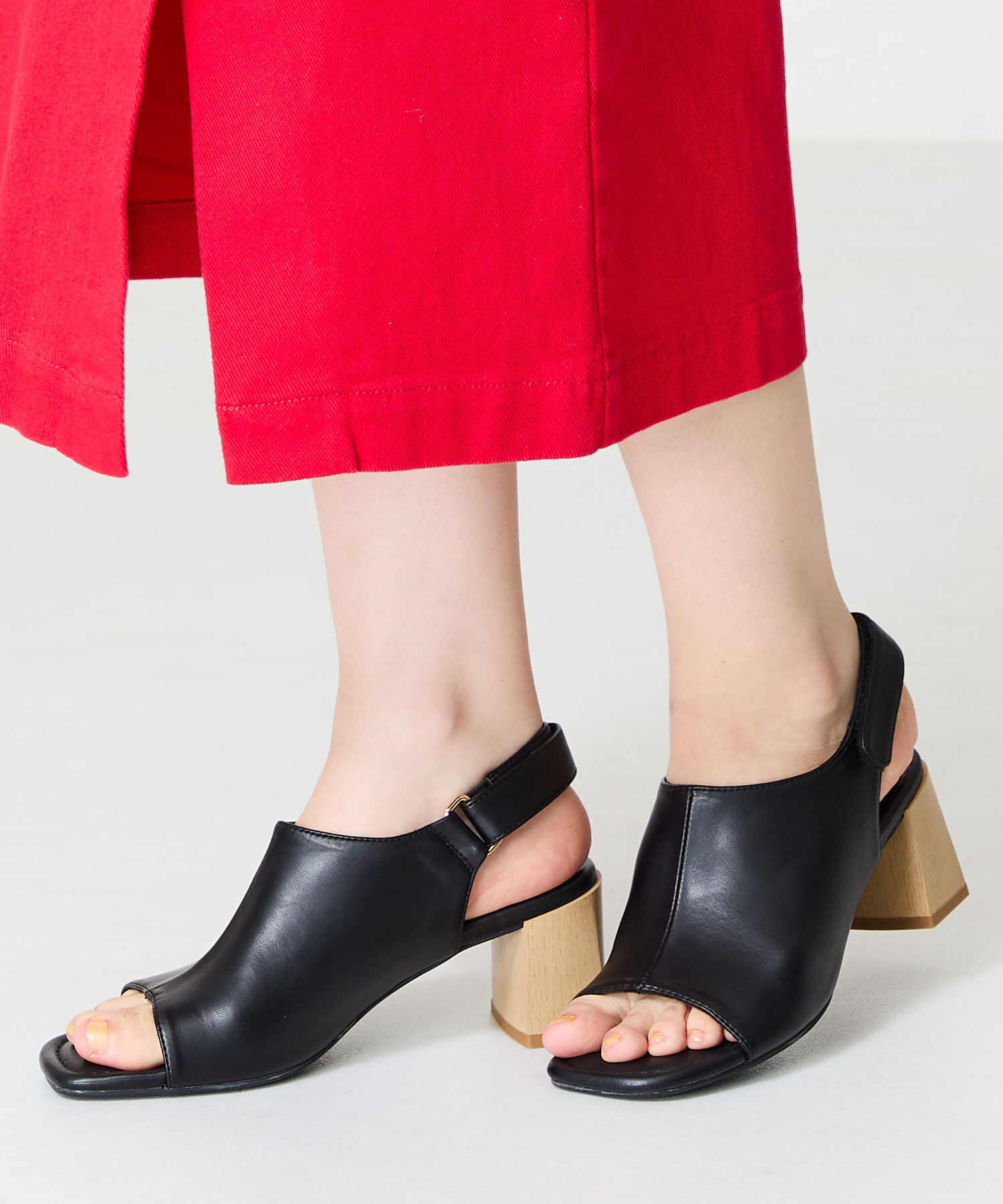 ORiental TRaffic「●2025春夏新作●甲深ソフトレザーサンダル/51205 サンダル トレンド 人気 売れてる クッション」|サンダル|