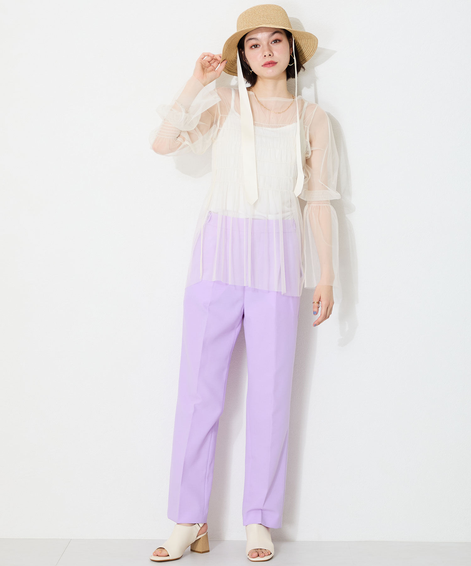 ORiental TRaffic「●2025春夏新作●甲深ソフトレザーサンダル/51205 サンダル トレンド 人気 売れてる クッション」|サンダル|